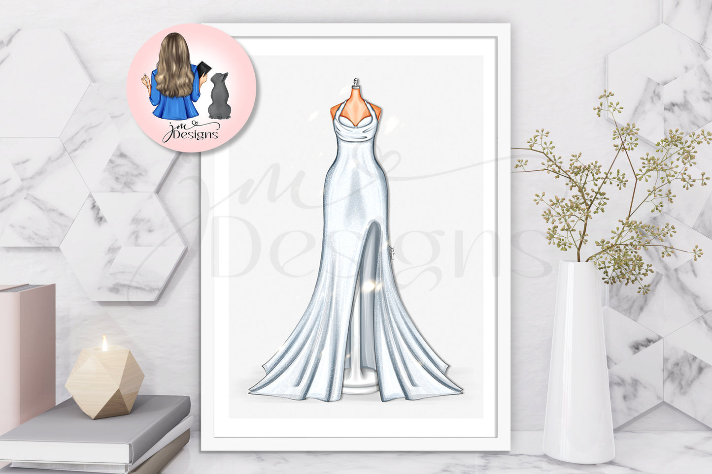 Drippin' In Diamonds Inspired Outfit Illustration
