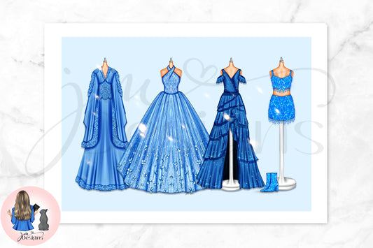 A Vision Of Blue Art Print