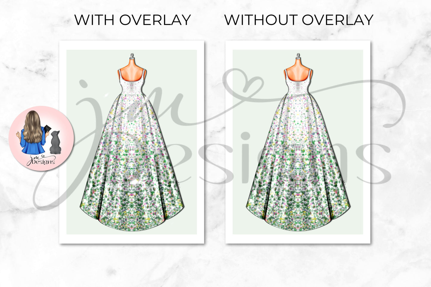 Flower Dream Outfit Illustration | Fashion Illustration Print | A4 & 5x7 Merch Print