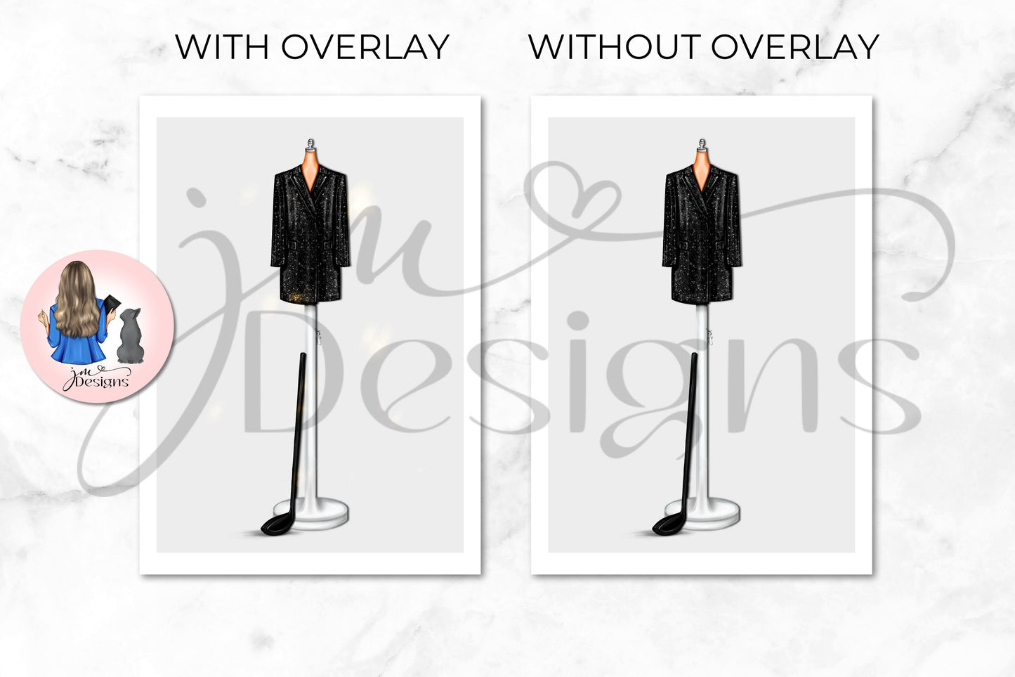 Golf Club Suit Outfit Illustration | Fashion Illustration Print | A4 & 5x7 Merch Print