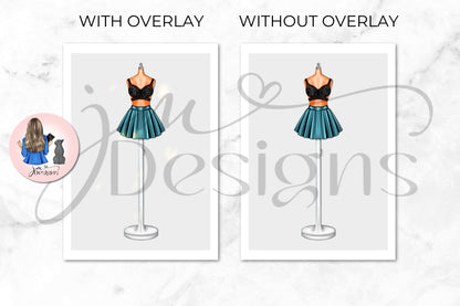 Metallic Skater Outfit Illustration | Fashion Illustration Print | A4 & 5x7 Merch Print