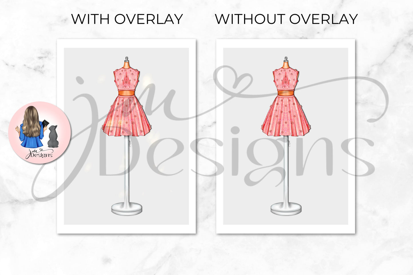 Pink Raindrops Outfit Illustration | Fashion Illustration Print | A4 & 5x7 Merch Print