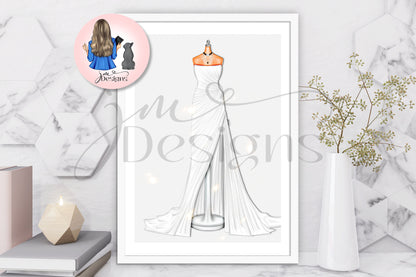 Poet Outfit Illustration | Fashion Illustration Print | A4 & 5x7 Illustration Print