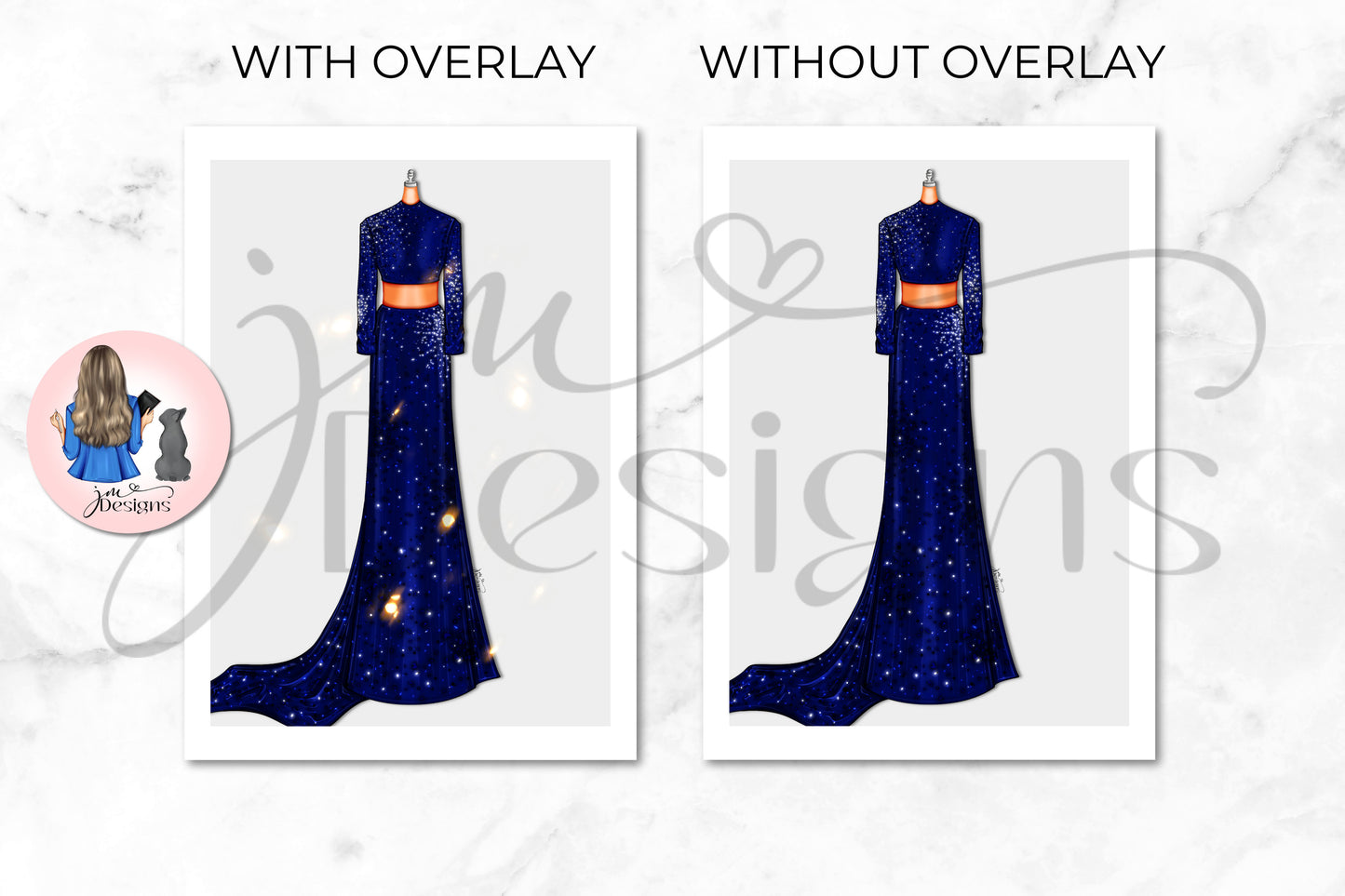 Midnight Constellation Outfit Illustration | Fashion Illustration Print | A4 & 5x7 Illustration Print