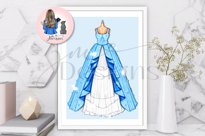 Rebekah Outfit Illustration | Fashion Illustration Print | A4 & 5x7 Illustration Print