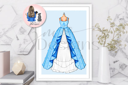 Rebekah Outfit Illustration | Fashion Illustration Print | A4 & 5x7 Illustration Print