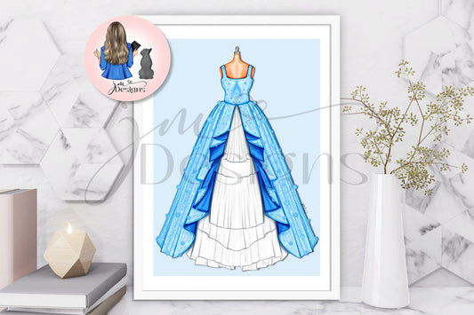 Rebekah Outfit Illustration | Fashion Illustration Print | A4 & 5x7 Illustration Print