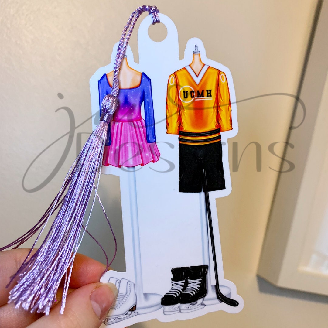 Hockey Romance Fashion Shape Bookmark
