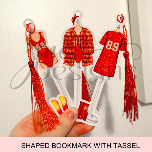 Football Superstar Fashion Shape Bookmark
