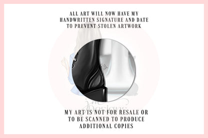 Black Sparkle Two Piece Art Print