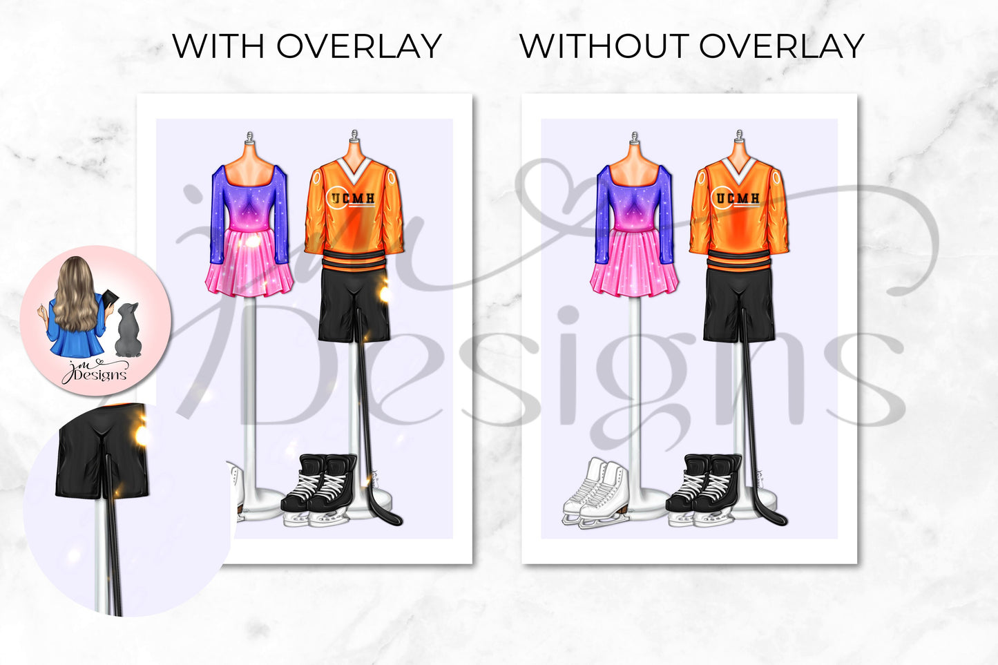 Hockey Romance Outfit Illustration | Fashion Illustration Print | A4 & 5x7 Illustration Print