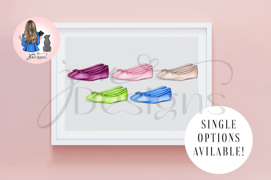 Folklorian Ballerina Flats Outfit Illustration | Fashion Illustration Print | A4 & 5x7 Print