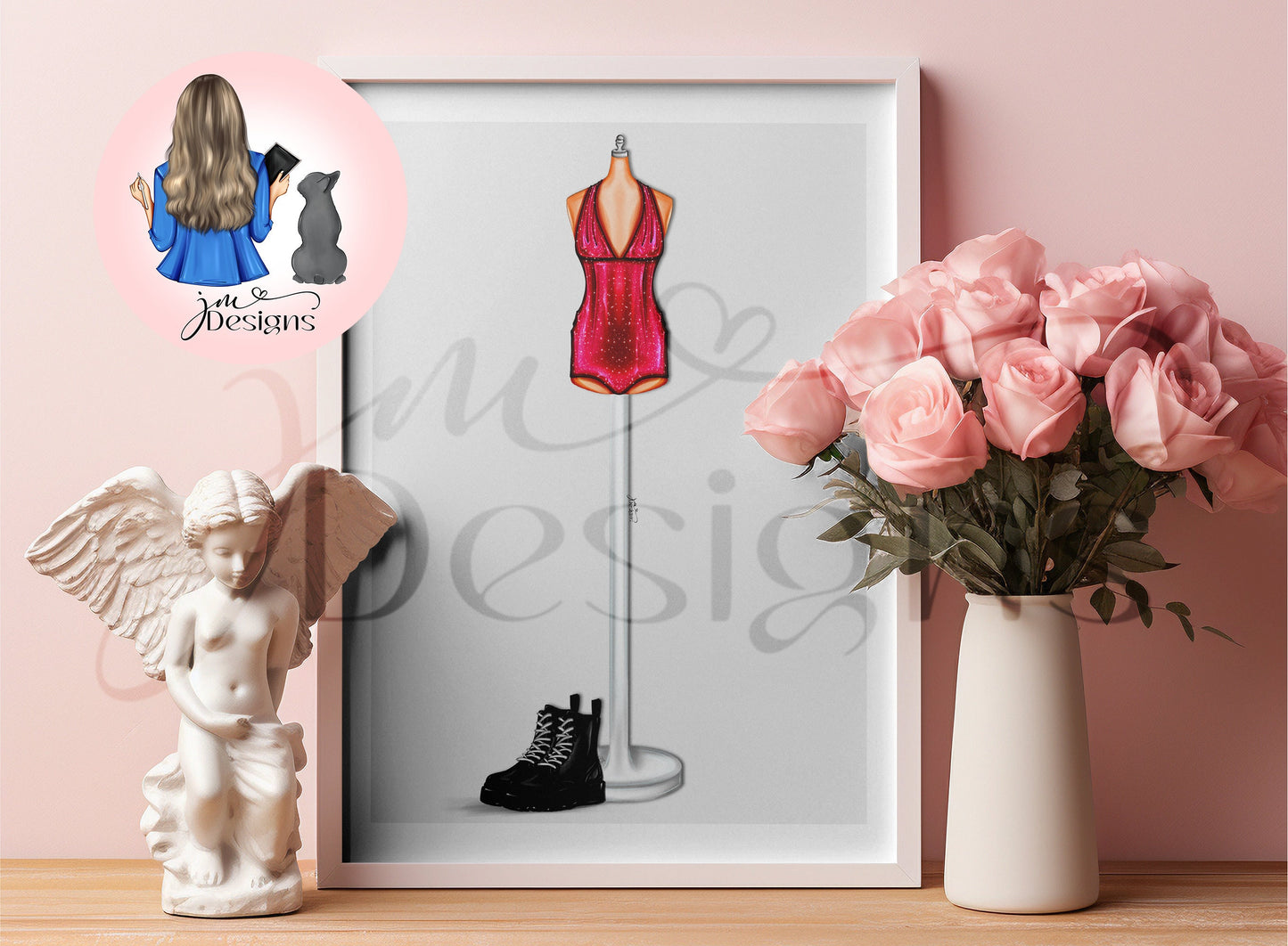 Pink Romper | Fashion Illustration Print | A4 & 5x7 Fashion Print