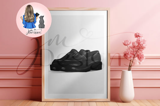 Loafer Chic Outfit Illustration | Fashion Illustration Print | A4 & 5x7 Print