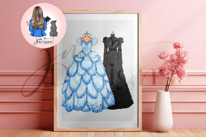 Witchy Sisters Art Print