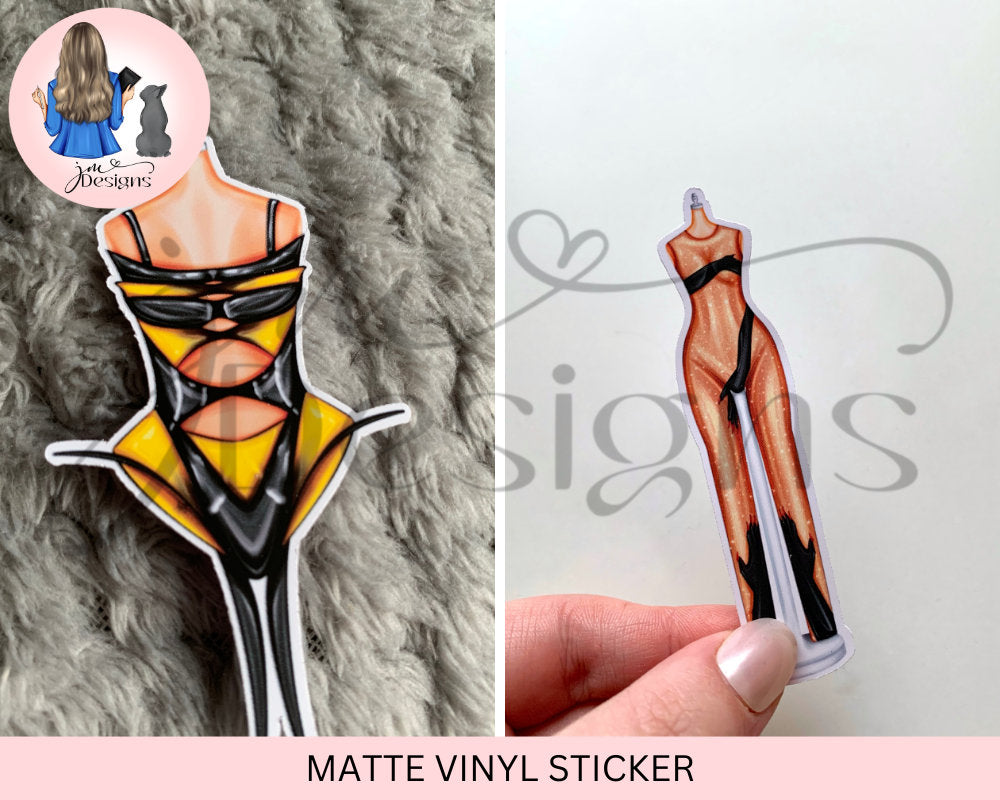 Renaissance Fashion Matte Vinyl Stickers