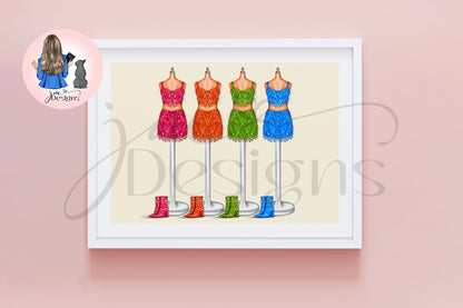 89 Shimmy Lineup Art Print