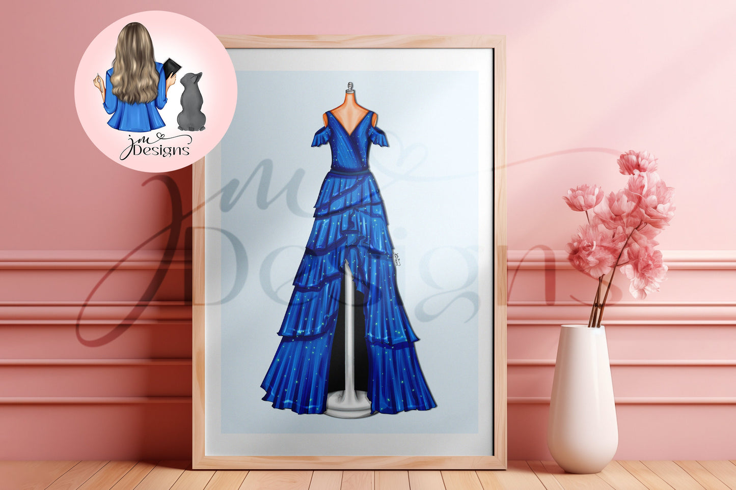 Blue Acoustic Art Print