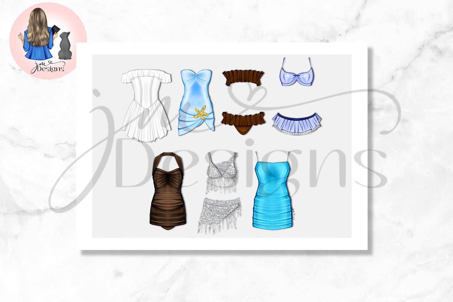 Summer Espresso | Fashion Illustration Print | A4 & 5x7 Print