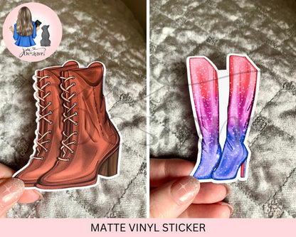 Eras Of Shoes Matte Vinyl Stickers