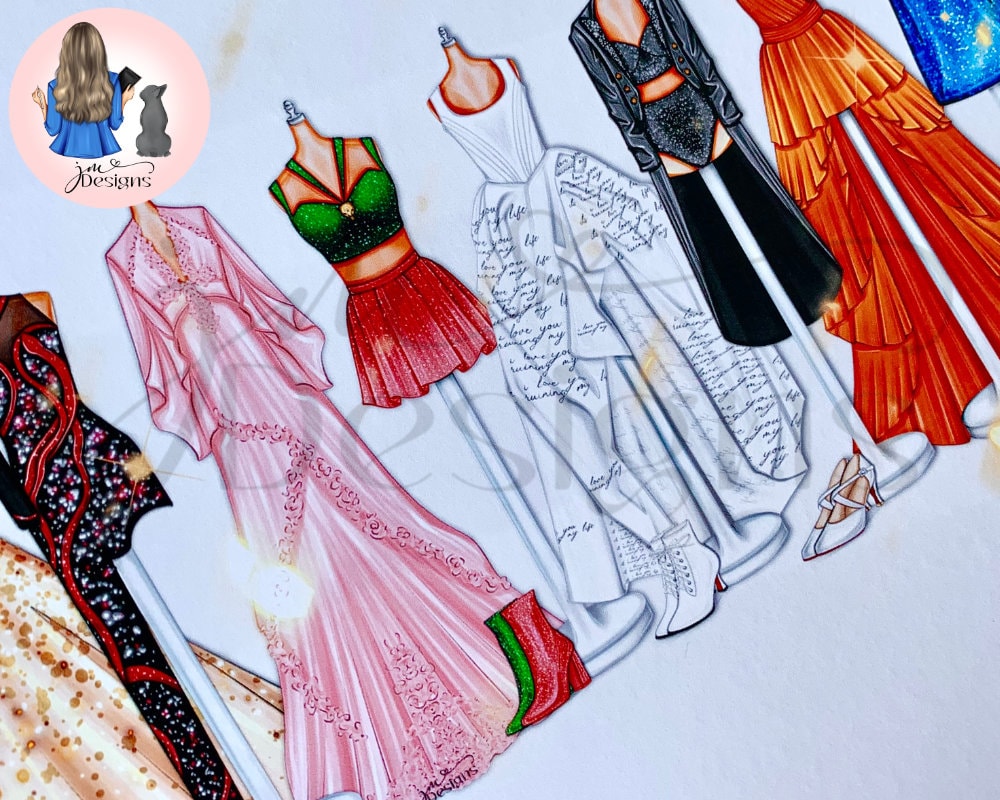 EUROPE & UK Personalised Custom Lineup Eras Of Fashion