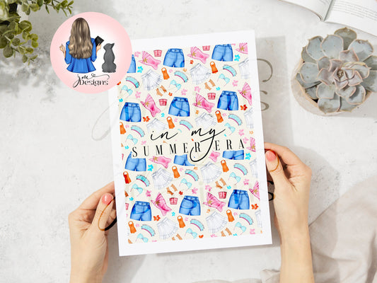 In My Summer Era Summer Vibe Pattern Print