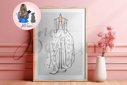 Afraid Outfit Art Print