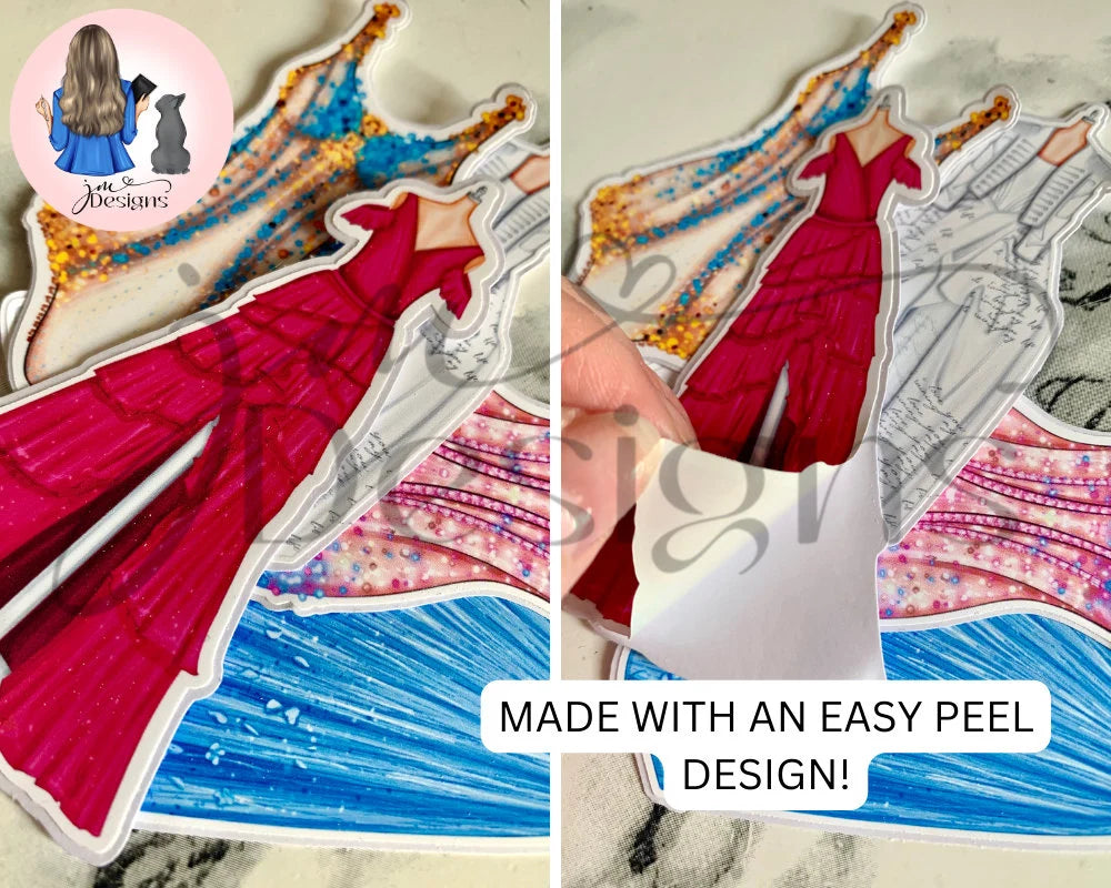 Renaissance Fashion Matte Vinyl Stickers