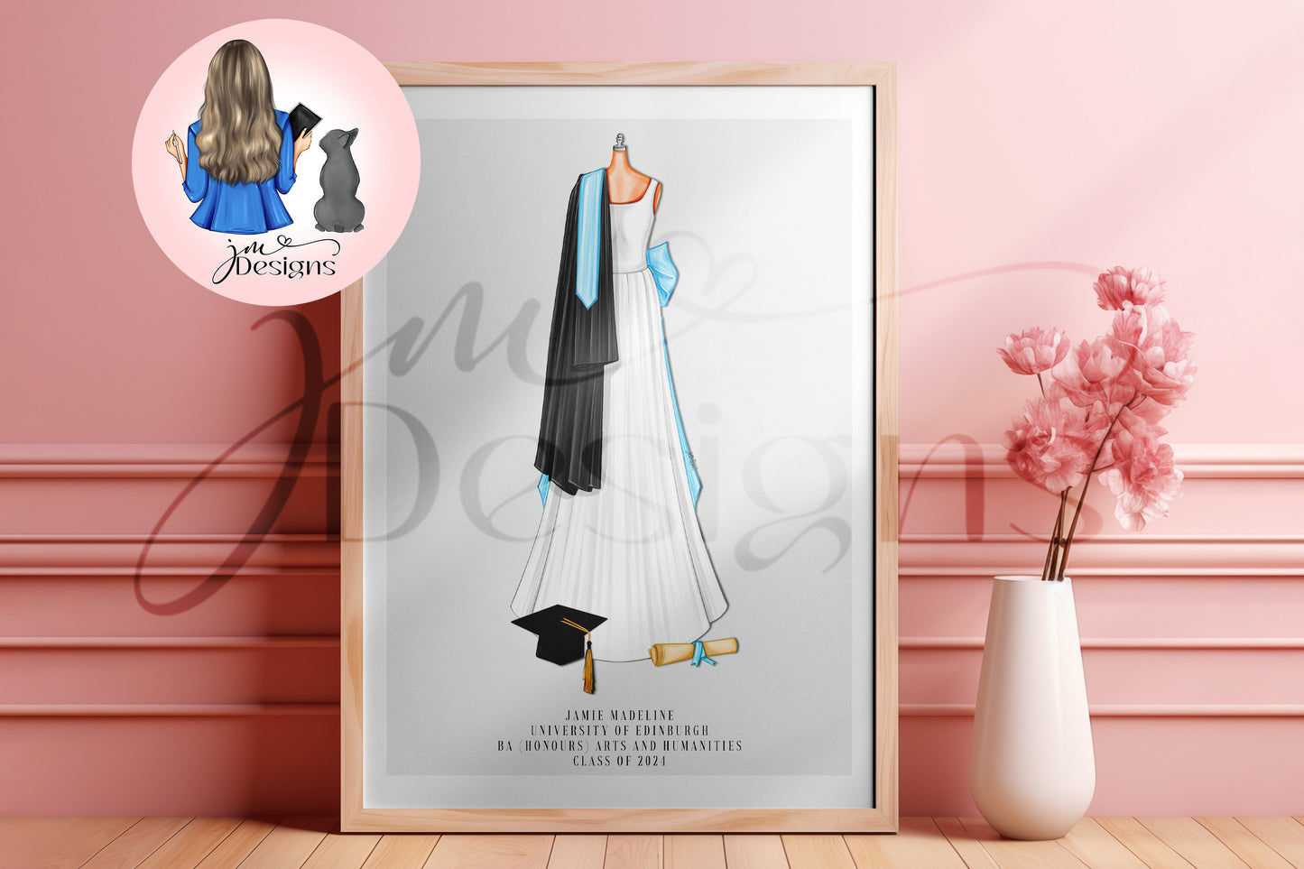 Personalised Dress Graduation Print