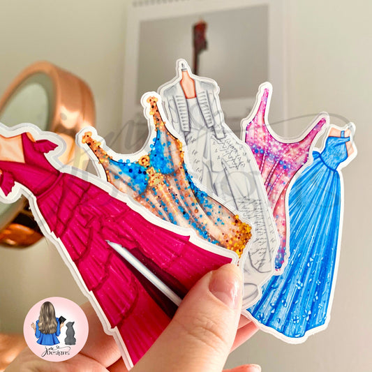 Eras Of Fashion Matte Vinyl Stickers